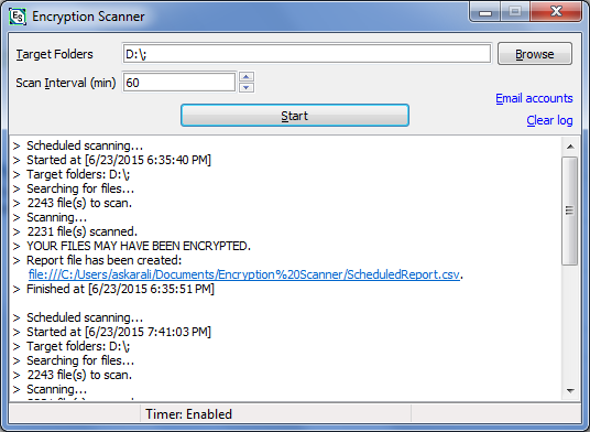 Encryption Scanner screenshot 1