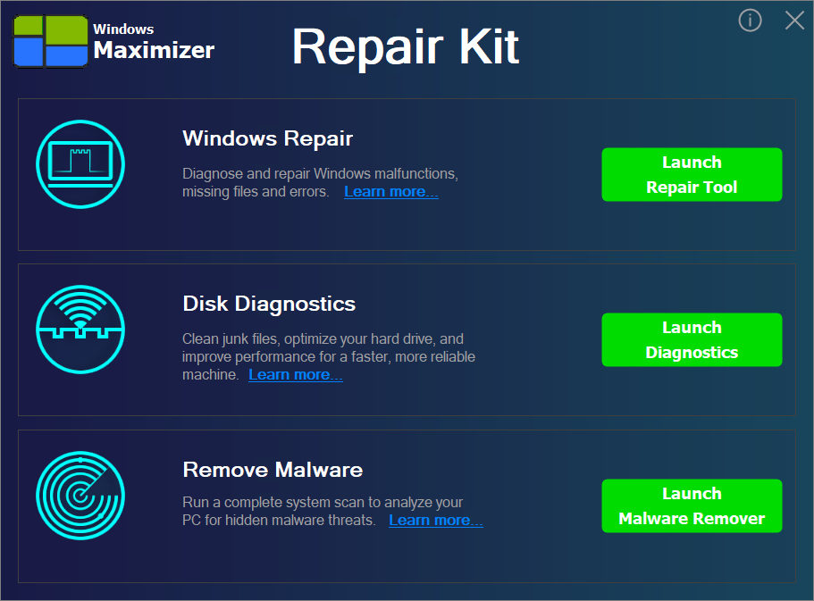 Windows Maximizer screenshot