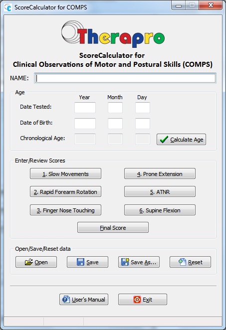 ScoreCalculator for COMPS screenshot